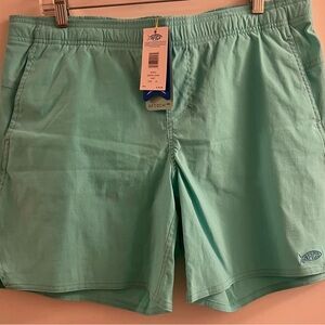 AFTCO Green Athletic Shorts with Elastic Waistband